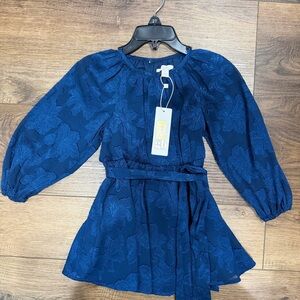 GB Girls Navy Floral Dress